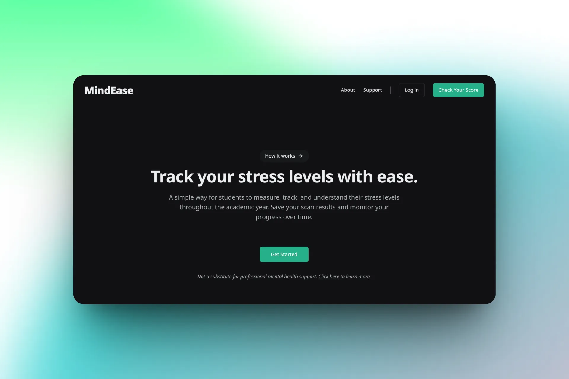 MindEase mockup