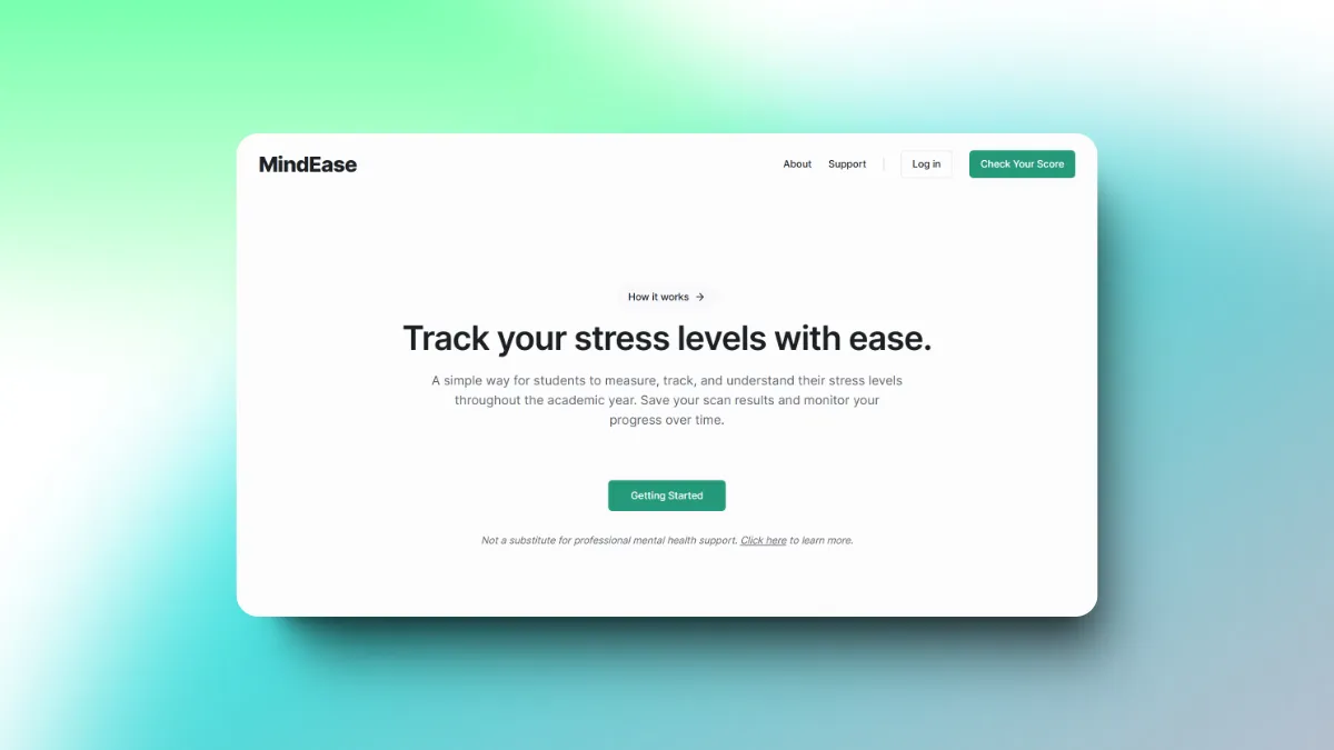 MindEase mockup